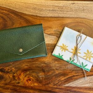 Portland Leather Avocado Green Envelope